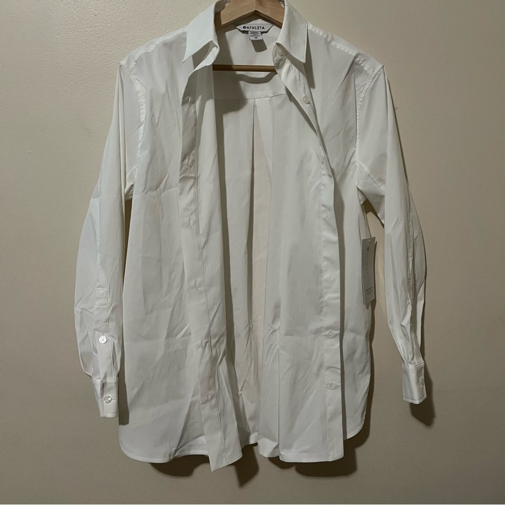 Athleta Oversized Poplin Top